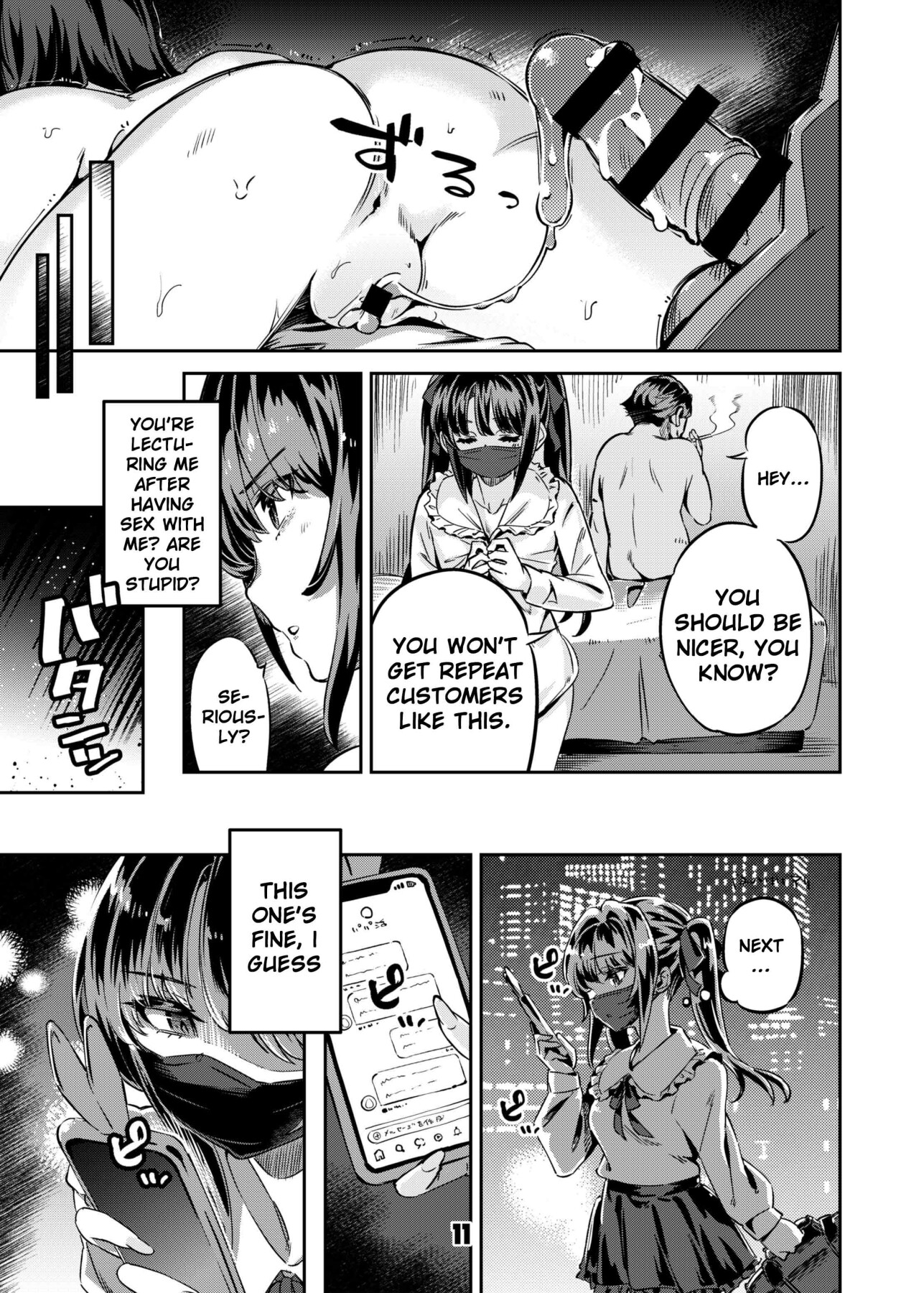 Hentai Manga Comic-In the case of Maita, a girl who engages in "sugar dating" (a type of compensated dating activity), episode 1.-Read-10